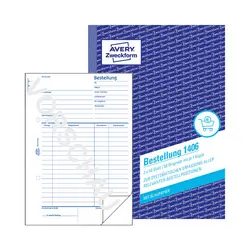 AVERY Zweckform Formularbuch "Bestellung", A5, 2 x 50 Blatt