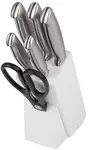 classbach Bloc porte-couteaux C-MBS 4018, 7 pièces, blanc