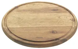 metaltex Planche à découper, diamètre: 240 mm, bois d'acacia