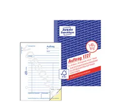 AVERY Zweckform Formularbuch "Auftrag", SD, A6, 2 x 40 Blatt