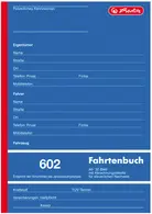herlitz Formularbuch "Fahrtenbuch 601", A6 quer, 40 Blatt