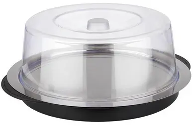 APS Set de plateau réfrigérant, rond, noir/transparent