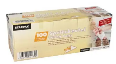 STARPAK Poche à dresser en PEBD, transparent, 1,8 l