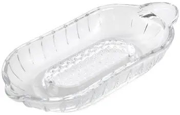 metaltex Râpe de cuisine / à pommes, en verre, transparent