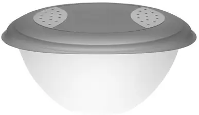 keeeper Saladier "sandra", avec couvercle, 6,0 litres, gris