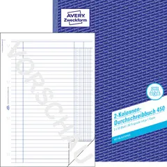 AVERY Zweckform Formularbuch "2-Kolonnen-Durchschreibbuch