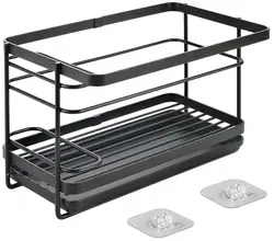 metaltex Rangemment pour évier U-Fix Tokyo LAVA, noir mat