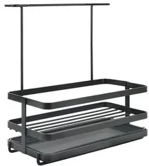 metaltex Rangemment pour évier Tokyo LAVA, noir mat