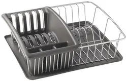 metaltex Égouttoir Aquatex PLUS, argent/anthracite