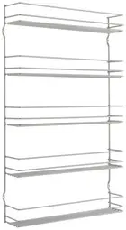 metaltex Étagère à épices Pepito 5, 5 niveaux, argent