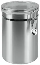 metaltex Boîte de conservation, 1,0 L, rond, inox, argent