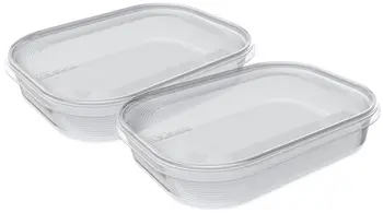 plast team Set de 2 boîtes de congélation Helsinki, 0,7 L