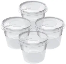 plast team Set de 4 boîtes de congélation Helsinki, 0,3 L