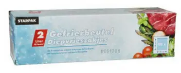 STARPAK Sachet congélation 3 litres, 250x320 mm, transparent