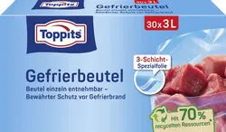 TOPPITS Sachet de congélation, 45 x 6 litres, 290 x 410 mm