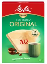 Melitta Filtre à café arôme "102", marron nature