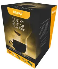 HELLMA Sachets de sucre Lucky Sugar "Hot Cup", présentoir en