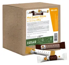 HELLMA Mini sticks de sucre, dans un carton