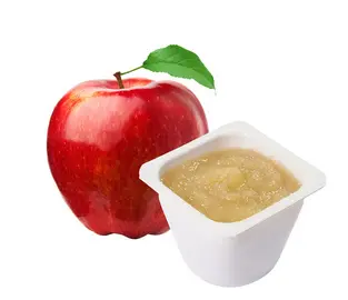 HELLMA Compote de pommes, 48 portions, dans un carton