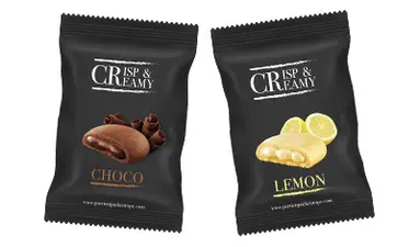 HELLMA Biscuit "Crisp & Creamy", dans un carton