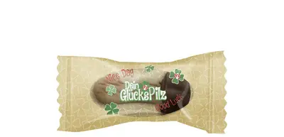HELLMA Biscuit au chocolat "Glückspilze", dans un carton