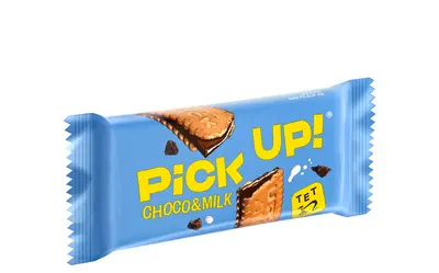 PiCK UP! Barre de biscuits "Choco & Lait", présentoir