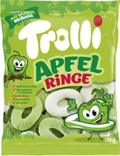 Trolli Bonbon gélifié aux fruits RONDELLES DE POMME, 150 g