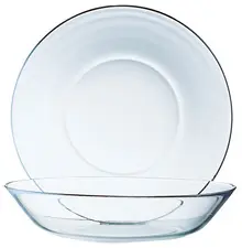 Esmeyer Arcoroc Assiette creuse en verre COSMOS, 140 mm