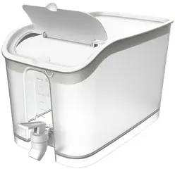 EDA Distributeur de boisson, 5 L, transparent avec couvercle