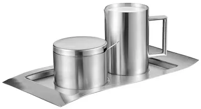 Esmeyer Set pour lait & sucre "WAVE", 5 pièces
