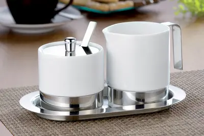 Esmeyer Set pour sucre et crème "Adam", 5 pièces