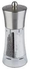 APS Moulin à poivre et sel 2en1 SPICEX, argent/transparent