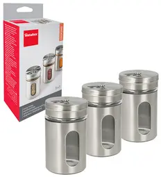 metaltex Saupoudreuse à épices Shake Line, set de 3