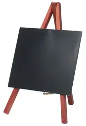 Securit Ardoise de table MINI avec trépied, acajou