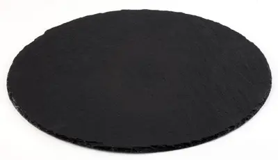 APS Plat en ardoise naturelle, diamètre: 220 mm, anthracite