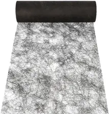 PAPSTAR Chemin de table / ruban décoratif "Sizoflor", noir