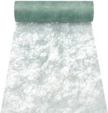 PAPSTAR Chemin de table / ruban décoratif "Sizoflor", jade
