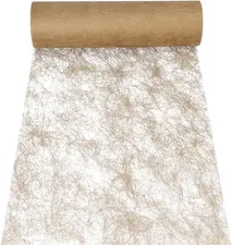 PAPSTAR Chemin de table / ruban décoratif "Sizoflor", or