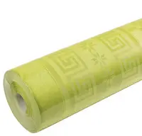 PROnappe Nappe en papier damassé, (l)1,18 x (L)6 m,vert kiwi
