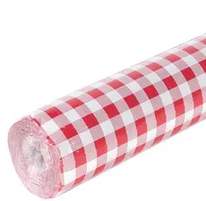 PROnappe Nappe en papier damassé "Vichy", (l)1,18 x(L)10,0 m