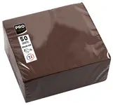 PROnappe Serviette cocktail, 200 x 200 mm, chocolat