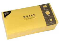 PAPSTAR Serviette cocktail, 240 x 240 mm, 3 couches, jaune