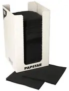 PAPSTAR Serviette cocktail "PUNTO", 200 x 200 mm, noir