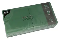 PAPSTAR Serviettes, 320 x 320 mm, 3 couches, vert foncé