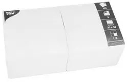 PAPSTAR Serviettes lunch, 330 x 330 mm, blanc