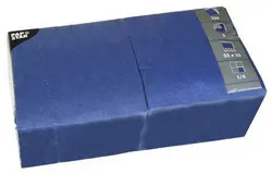 PAPSTAR Serviettes lunch, 330 x 330 mm, bleu foncé