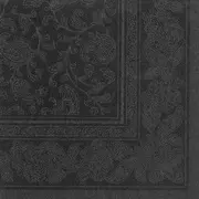 PAPSTAR Serviette "ROYAL Collection Ornaments", noir