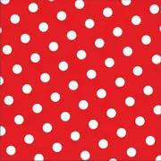 PAPSTAR Serviette à motif "Dots", 330 x 330 mm, rouge