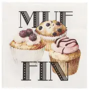 PAPSTAR Serviette à motif "Muffin", 330 x 330 mm