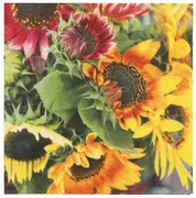 PAPSTAR Serviette à motif "Sunflower Bouquet", 330 x 330 mm
